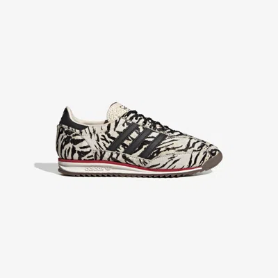 Adidas Originals Sl 72 Og Leather-trimmed Zebra-print Calf Hair Sneakers In Multi