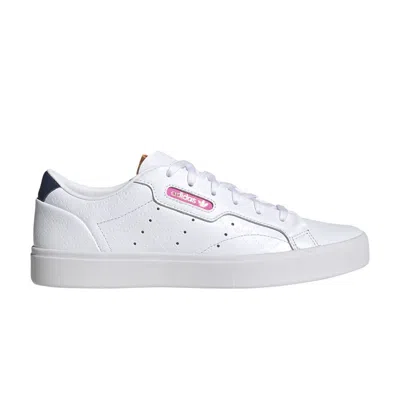 Pre-owned Adidas Originals Wmns Sleek 'debossed Trefoil Monogram' In White
