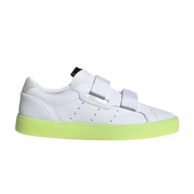 Pre-owned Adidas Originals Wmns Sleek Straps 'white Yellow'