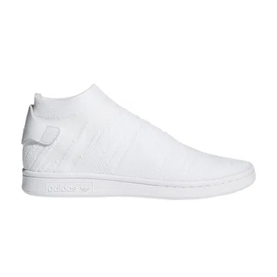 Pre-owned Adidas Originals Wmns Stan Smith Sock Primeknit 'triple White'