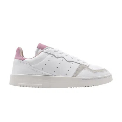 Pre-owned Adidas Originals Wmns Supercourt 'true Pink' In White