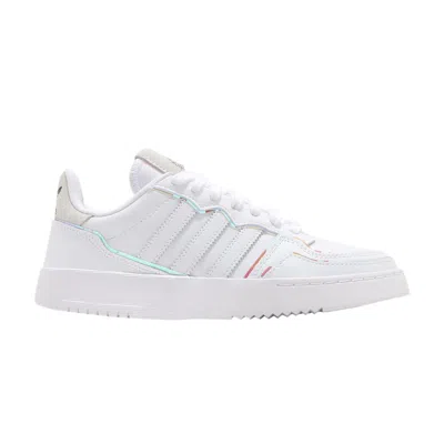 Pre-owned Adidas Originals Wmns Supercourt 'white Iridescent'