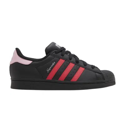 Pre-owned Adidas Originals Wmns Superstar 'black Scarlet Pink'