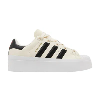 Pre-owned Adidas Originals Wmns Superstar Bonega 'wonder White Black' In Cream