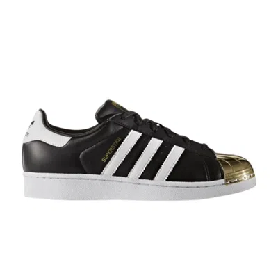 Pre-owned Adidas Originals Wmns Superstar Metal Toe 'gold Toe' In Black