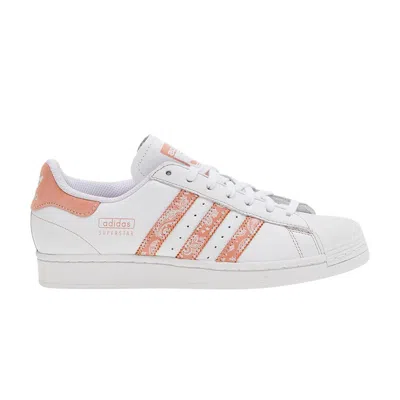 Pre-owned Adidas Originals Wmns Superstar 'paisley - White Wonder Clay'