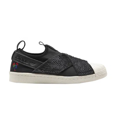 Pre-owned Adidas Originals Wmns Superstar Slip-on 'cny Year Of Rooster' In Black