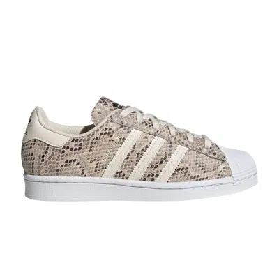 Pre-owned Adidas Originals Wmns Superstar 'snakeskin' In Tan