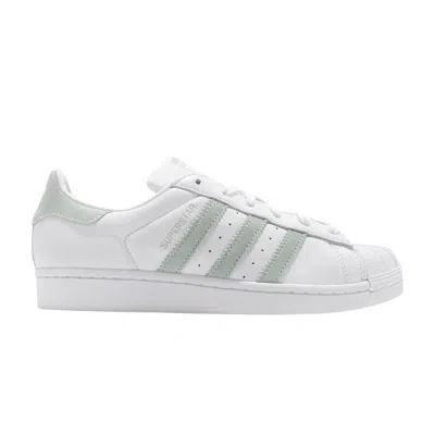 Pre-owned Adidas Originals Wmns Superstar 'white Vapour Green'