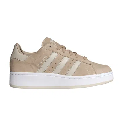 Pre-owned Adidas Originals Wmns Superstar Xlg 'wonder Beige White' In Tan