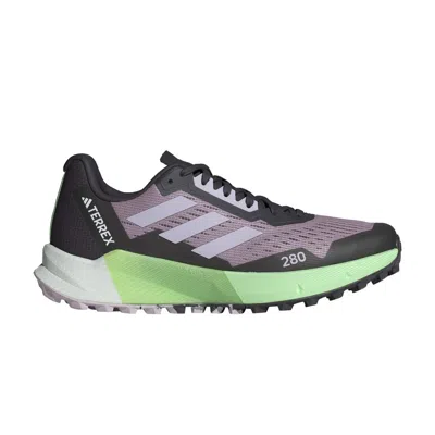 Pre-owned Adidas Originals Wmns Terrex Agravic Flow 2.0 'preloved Fig Green Spark' In Purple