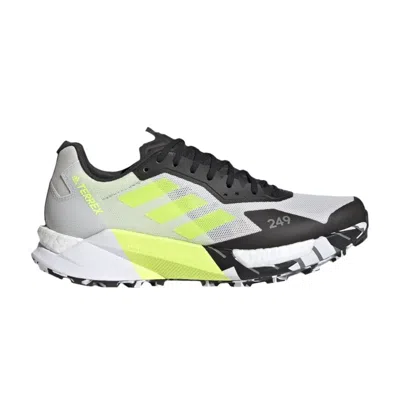 Pre-owned Adidas Originals Wmns Terrex Agravic Ultra Trail 'white Solar Yellow'