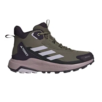 Pre-owned Adidas Originals Wmns Terrex Anylander Mid Rain.rdy 'olive Strata' In Green