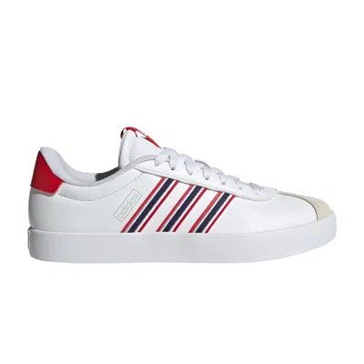 Pre-owned Adidas Originals Wmns Vl Court 3.0 'white Navy Scarlet'