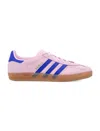 Adidas Originals Gazelle Indoor Sneakers In Pink And Blue