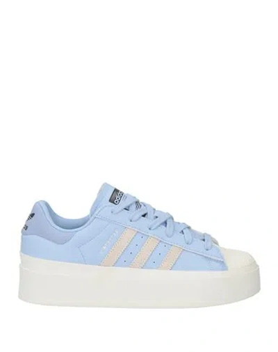 Adidas Originals Woman Sneakers Light Blue Size 5.5 Rubber