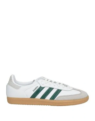 Adidas Originals Woman Sneakers White Size 10 Leather In Multi