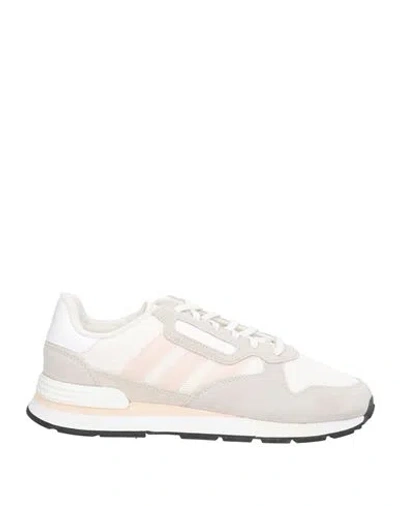 Adidas Originals Woman Sneakers White Size 9 Leather, Textile Fibers