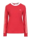 Adidas Originals Woman T-shirt Red Size 10 Cotton, Elastane In Red