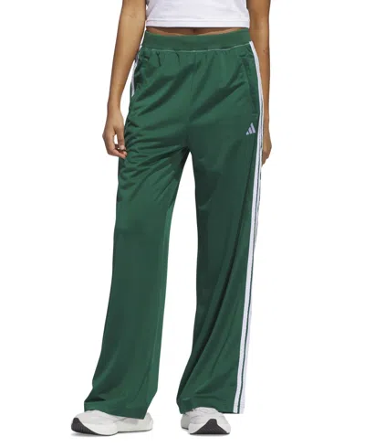 Adidas Originals Women's 3-stripe Classic Track Pants In Green