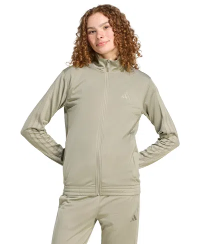 Adidas Originals Adidas Climawarm High Pile Fleece Half Zip Pullover In Silver