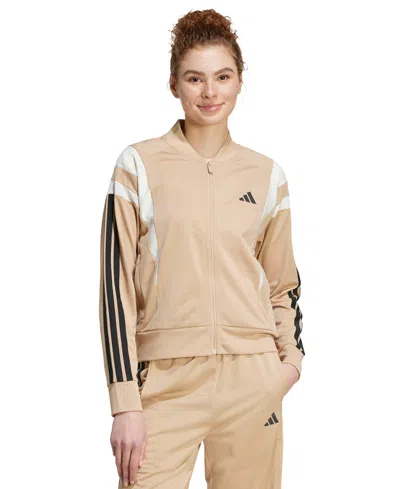Adidas Originals Women's 3s Fashion Track Jacket In Brown