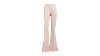 Pre-owned Adidas Originals Women's 3stripes Flared Firebird Track Pants In Ash Pearl