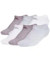 Adidas Originals Women's 6-pk. Athletic Cushioned No-show Socks In Purple