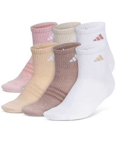 Adidas Originals Women's 6-pk. Superlite 3.0 Quarter Socks 5159136a In Multi