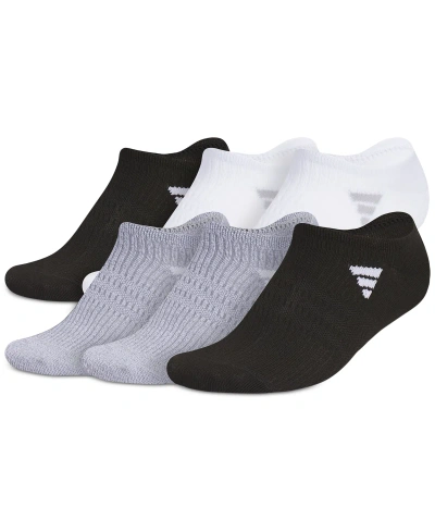 Adidas Originals Women's 6-pk. Superlite 3.0 No Show Socks In Black,light Grey,white