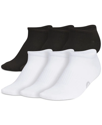 Adidas Originals Women's 6-pk. Superlite Classic No Show Socks In Black,grey,white