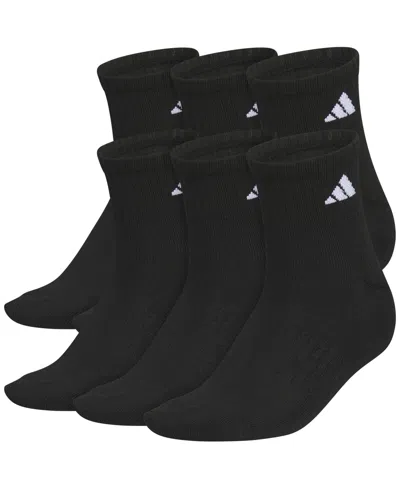 Adidas Originals Women's 6-pack Classic Cushioned Socks In Black