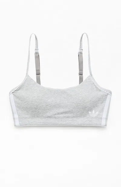 Adidas Originals Women's Active Scoop Sports Bra In Heather Gray