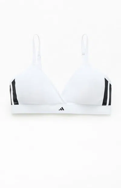 Adidas Originals Women's Active Triangle Sports Bra In White