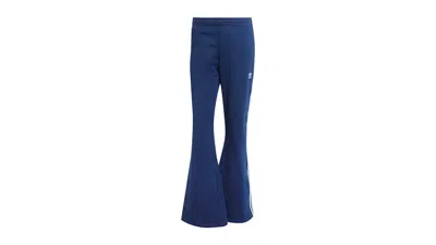 Pre-owned Adidas Originals Women's Adicolor 3stripes Flared Track Pants In Night Indigo