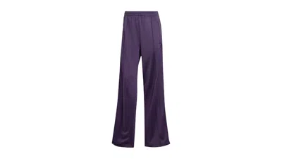 Pre-owned Adidas Originals Women's Adicolor Classic Firebird Loose Track Tracksuit Bottoms In Aurora Plum/black