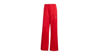 Pre-owned Adidas Originals Women's Adicolor Classic Firebird Loose Track Tracksuit Bottoms In Better Scarelet Red/white In Multi