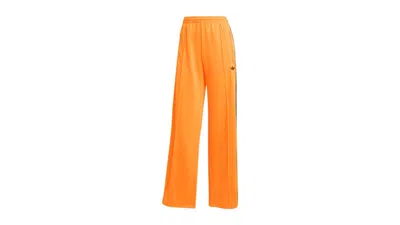 Pre-owned Adidas Originals Women's Adicolor Classic Firebird Loose Track Tracksuit Bottoms In Flash Orange/black