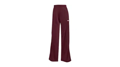 Pre-owned Adidas Originals Women's Adicolor Classic Firebird Loose Track Tracksuit Bottoms In Maroon/cream White