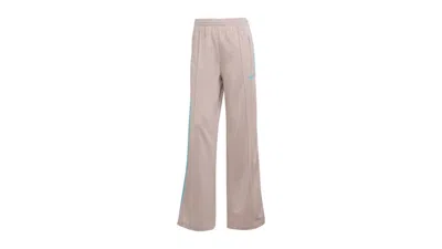 Pre-owned Adidas Originals Women's Adicolor Classic Firebird Loose Track Tracksuit Bottoms In Wonder Taupe/blue Glow