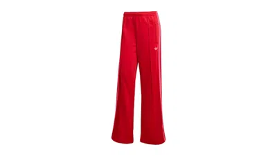 Pre-owned Adidas Originals Women's Adicolor Classic Firebird Loose Track Tracksuit Pant In Better Scarelet Red/lucid Pink