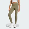 Adidas Originals Adidas Adicolor 3-stripes Leggings In Olive Strata