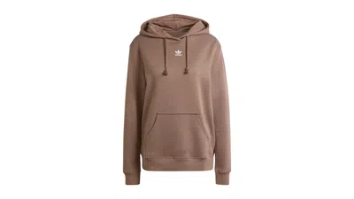 Pre-owned Adidas Originals Women's Adidas Adicolor Essentials Regular Hoodie In Earth Strata