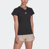 Adidas Originals Adidas Plus Size Train Essentials V-neck Short-sleeve Tee In Black