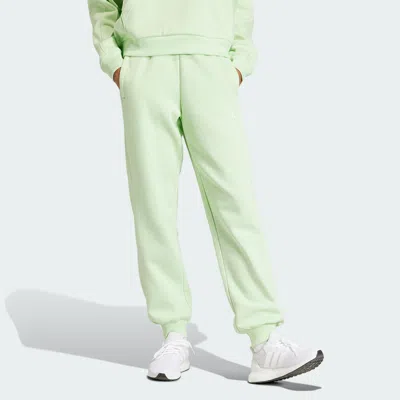 Adidas Originals Women's Adidas All Szn Fleece Loose Pants In Semi Green Spark