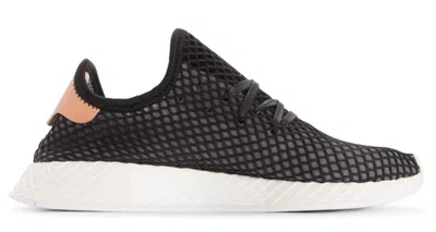 Pre-owned Adidas Originals Women's Adidas Deerupt Black Pearl Sneakers In Core Black/ash Pearl In Multi