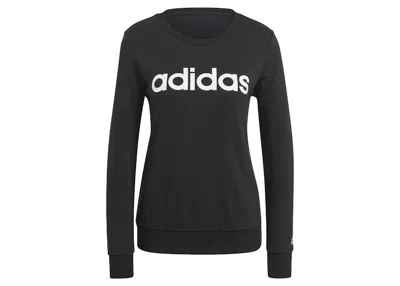 Pre-owned Adidas Originals Women's Adidas Essentials Logo Sweatshirt In Black/white