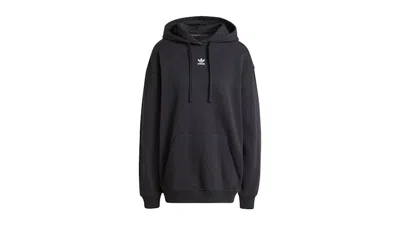Pre-owned Adidas Originals Women's Adidas Essentials Loose French Terry Hoodie In Black