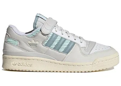 Pre-owned Adidas Originals Women's Adidas Forum 84 Low Knitted Sweater Mint Sneakers In Core White/magic Grey/white Tint