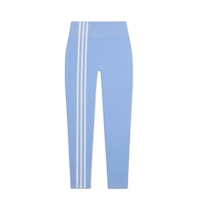 Pre-owned Adidas Originals Women's Adidas Ivy Park 3stripes Terry Tights In Light Blue